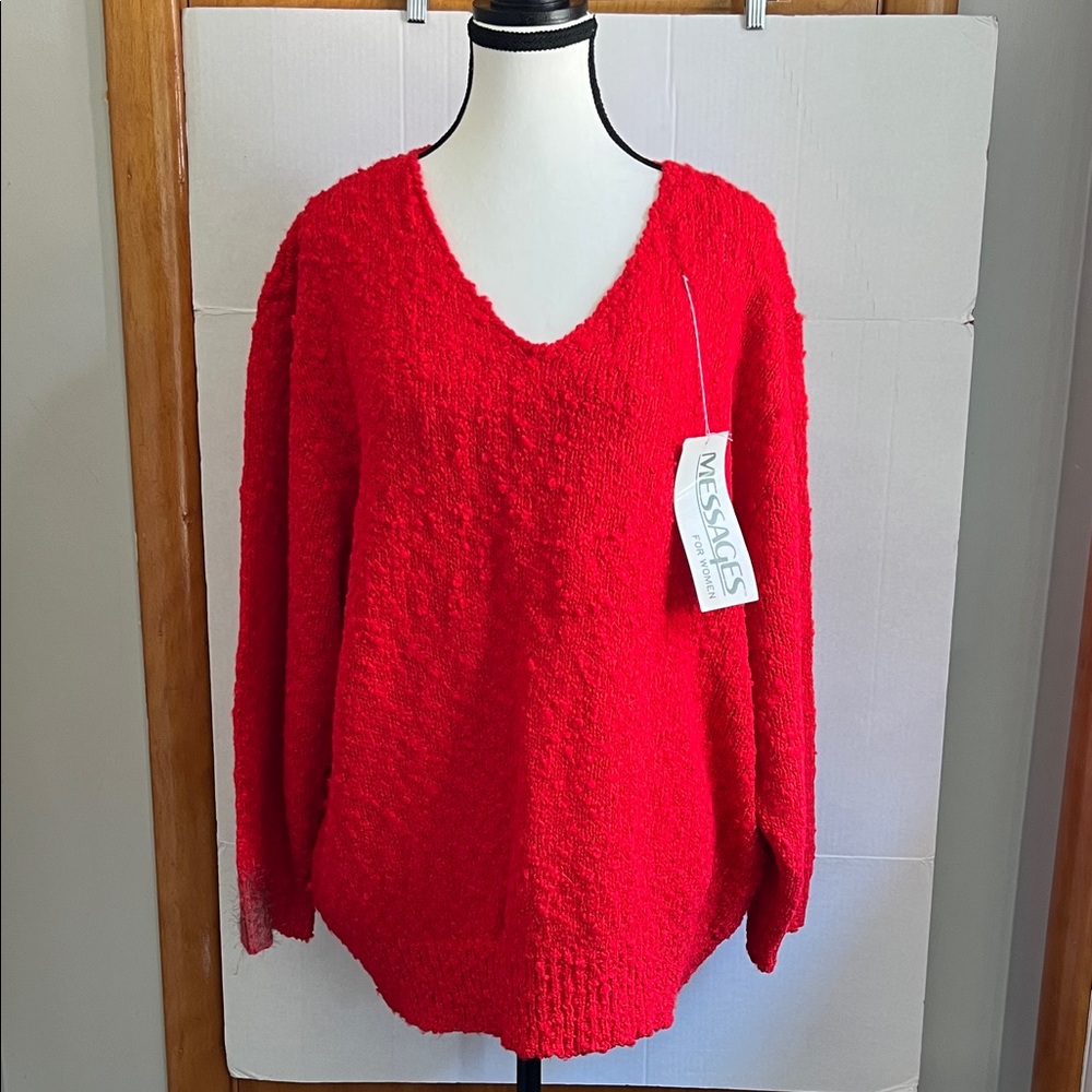 Women's Red Sweater